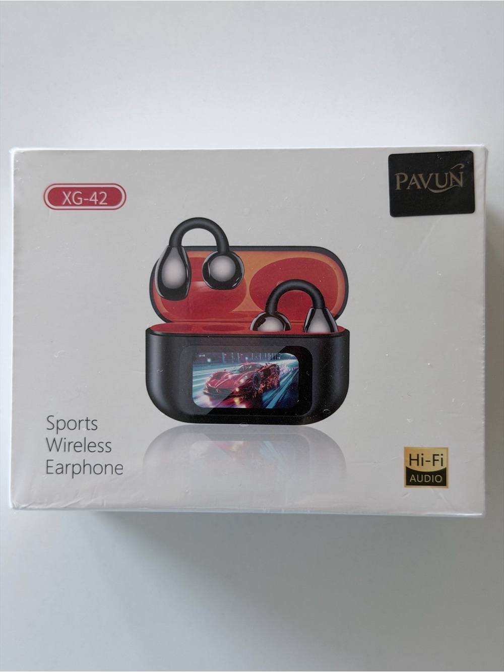 Pavun XG-42 Sports Wireless Earphones - Black and Red